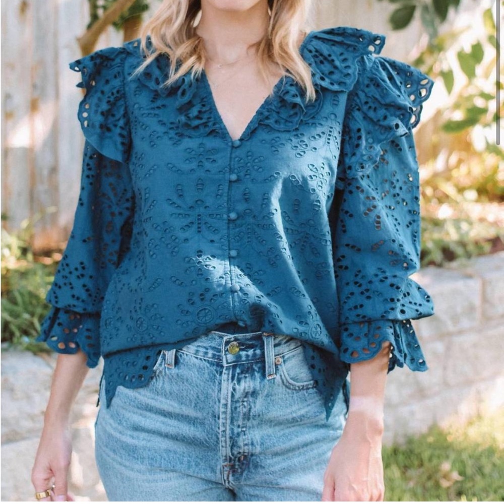 Cleobella blouse blue